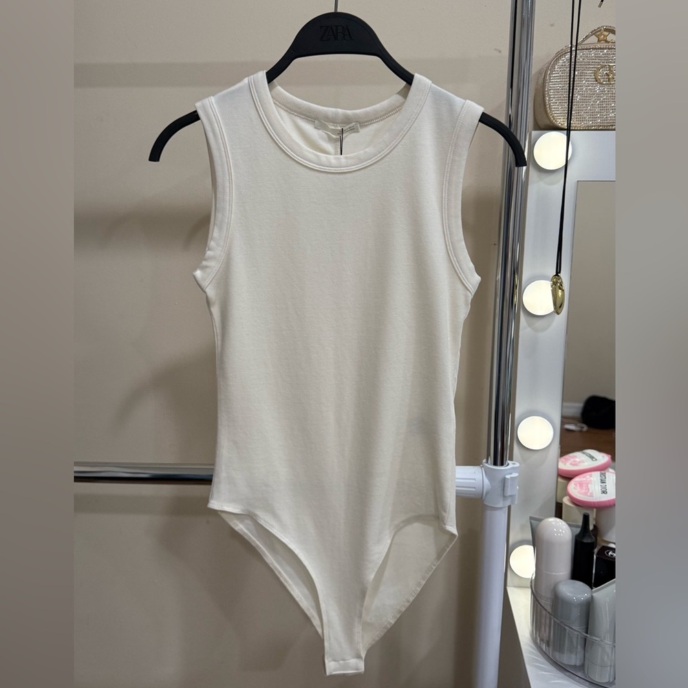 ZARA Bodysuit – Cream / Ivory – Size M – NWT